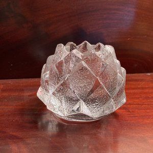 Orrefors artichoke candle holder